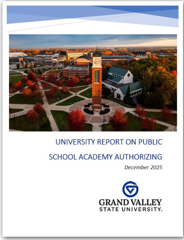 Front cover of the 2025 University Report on Public School Authorizing